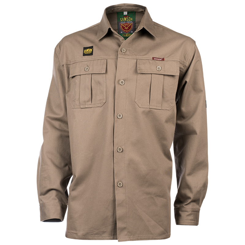 Samson - Shirts - Long Sleeve Cotton Blend Work Shirt 